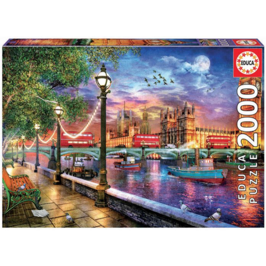 Londres au coucher du soleil - puzzle de 2000 pièces-1