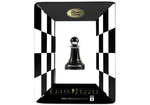  Cast Puzzle Pawn Black - Chess piece - brain teaser 