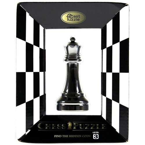  Cast Puzzle Queen Black - Chess piece - brain teaser 
