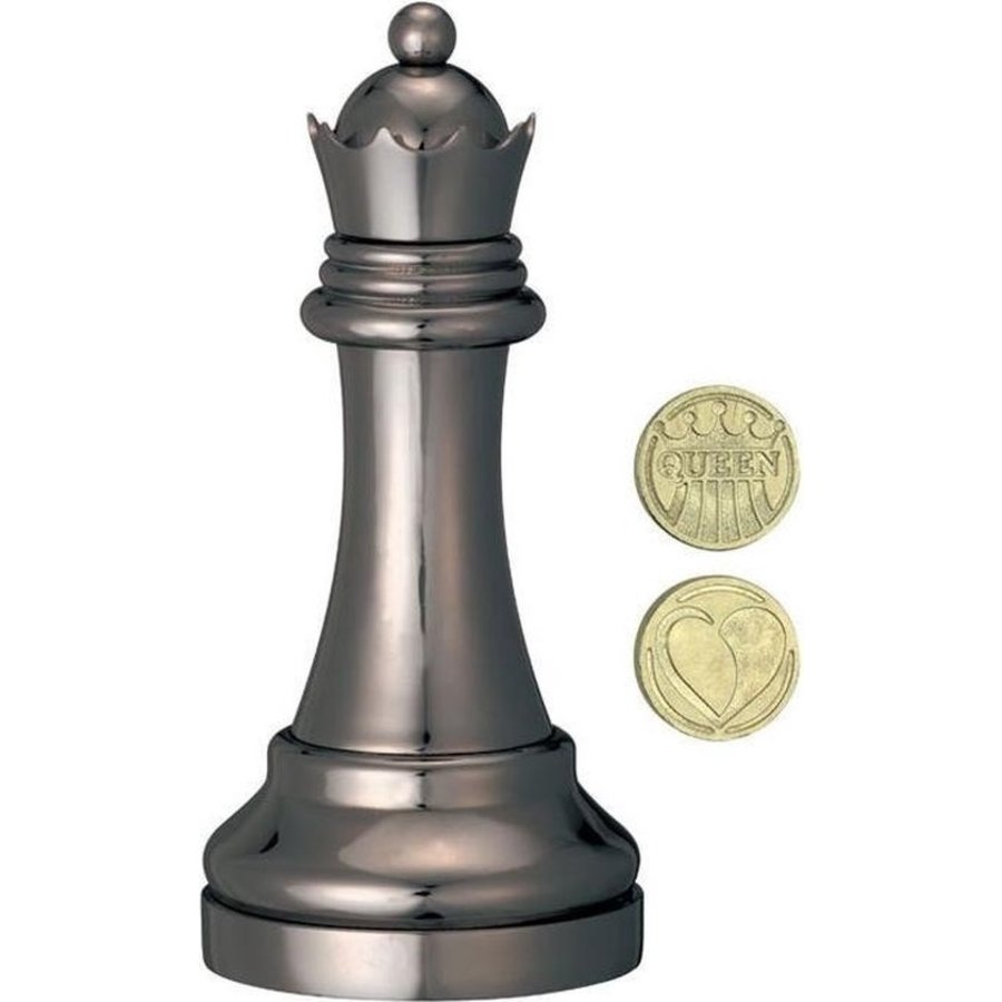 Queen Black - Chess piece - brain teaser-2