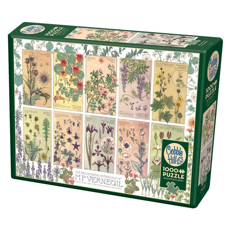 Botanicals by Verneuil  - puzzle of 1000 pieces-2
