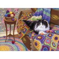 thumb-Chaton douillet - puzzle de 1000 pièces-1