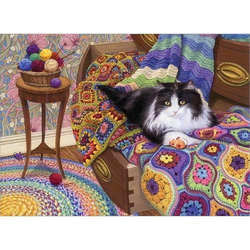  Cobble Hill Comfy Cat - 1000 pieces 