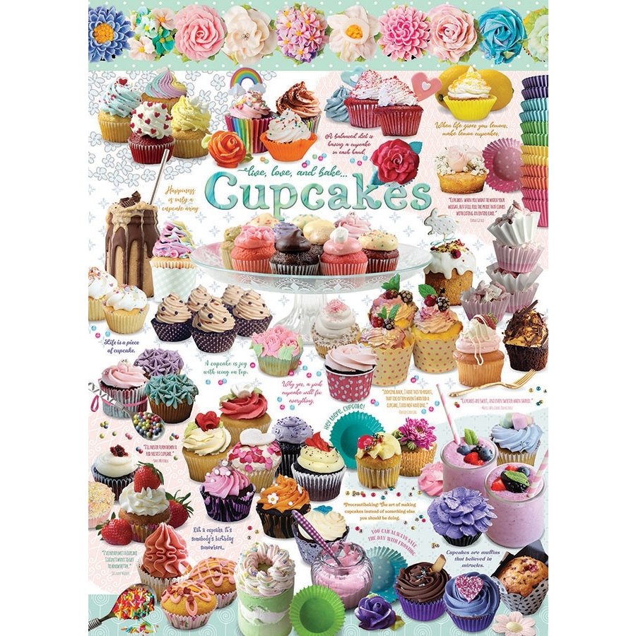 L'heure des Cupcakes - puzzle de 1000 pièces-1