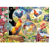 thumb-Rooster Magic - puzzle of 500 XL pieces-1