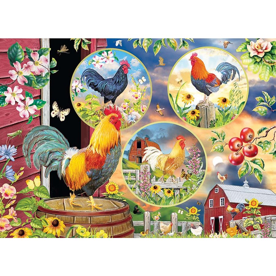 Rooster Magic - puzzle of 500 XL pieces-1