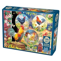 thumb-Rooster Magic - puzzle of 500 XL pieces-2
