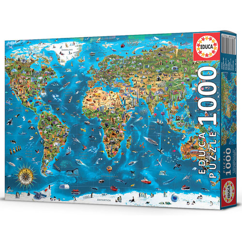  Educa 1000 Merveilles du monde - 1000 pièces 
