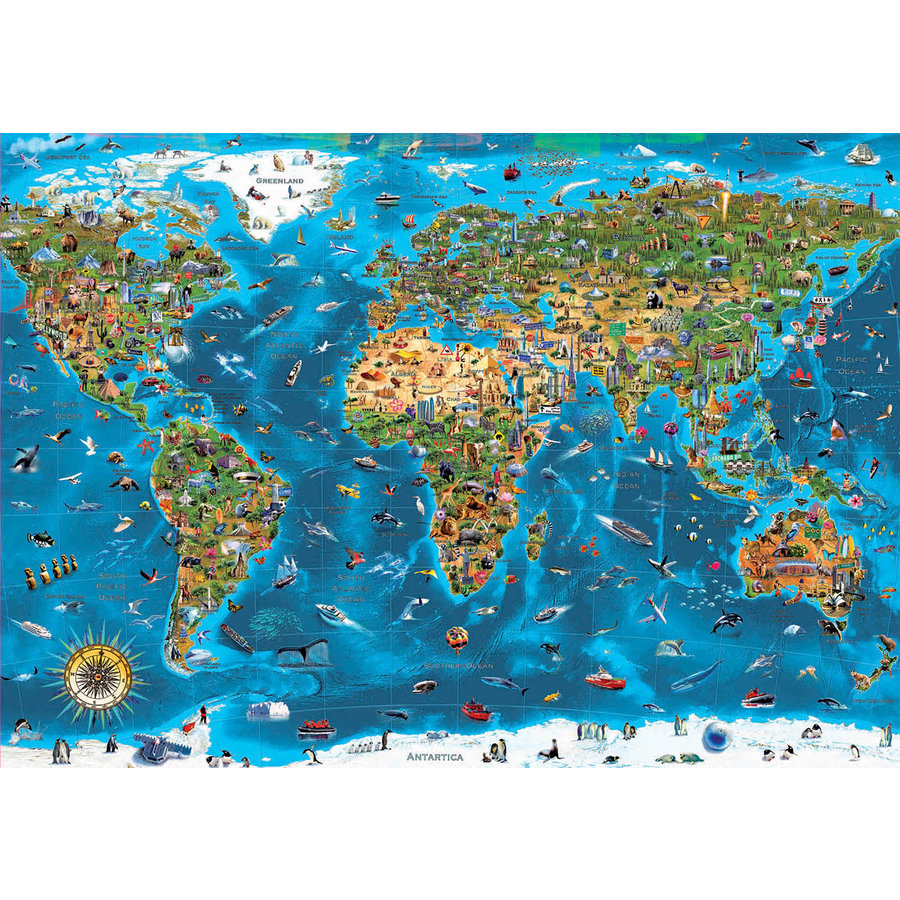 1000 Wonders of the World - puzzle of 1000 pieces-2