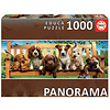 Educa Puppies on a bench - puzzle of 1000 pieces - Panorama