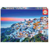 Coucher de soleil à Santorini - puzzle de 1500 pièces