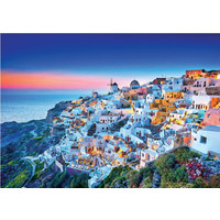 thumb-Zonsondergang in Santorini  - legpuzzel van 1500 stukjes-2