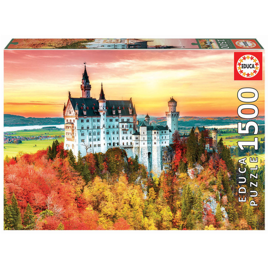 Autumn in Neuschwanstein - jigsaw puzzle of 1500 pieces-1