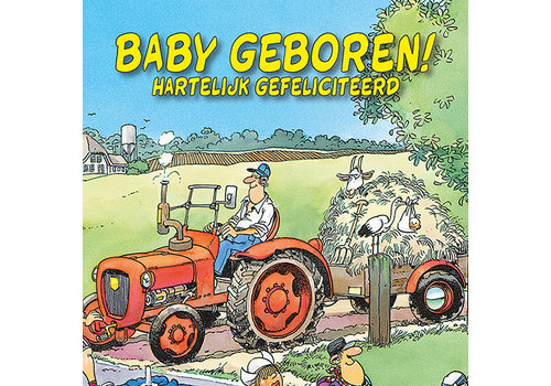  Comello  VIP Jan van Haasteren Greeting Card - Baby geboren 