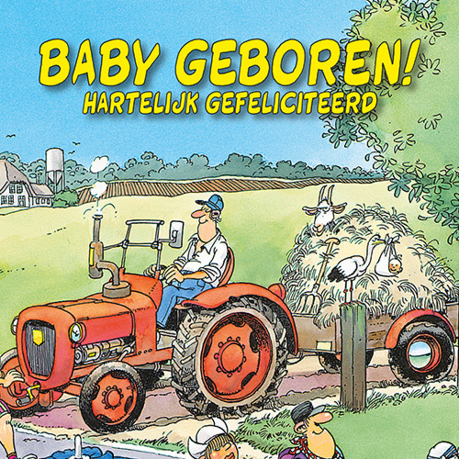 VIP Jan van Haasteren Greeting Card - Baby geboren-1