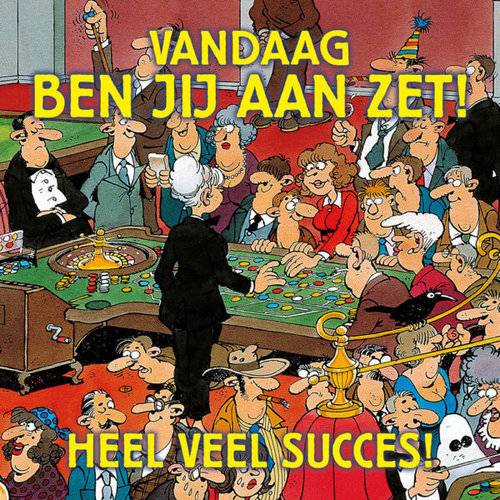  Comello  VIP Jan van Haasteren Carte de Voeux - Heel veel Succes! 