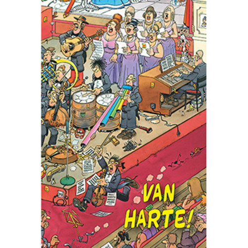  Comello  VIP Jan van Haasteren Greeting Card - Van Harte! 