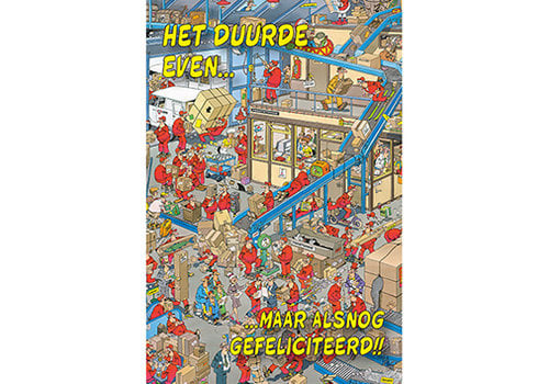  Comello  VIP Jan van Haasteren Greeting Card - Het duurde even... 