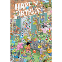 VIP Jan van Haasteren Greeting Card - Happy Birthday!