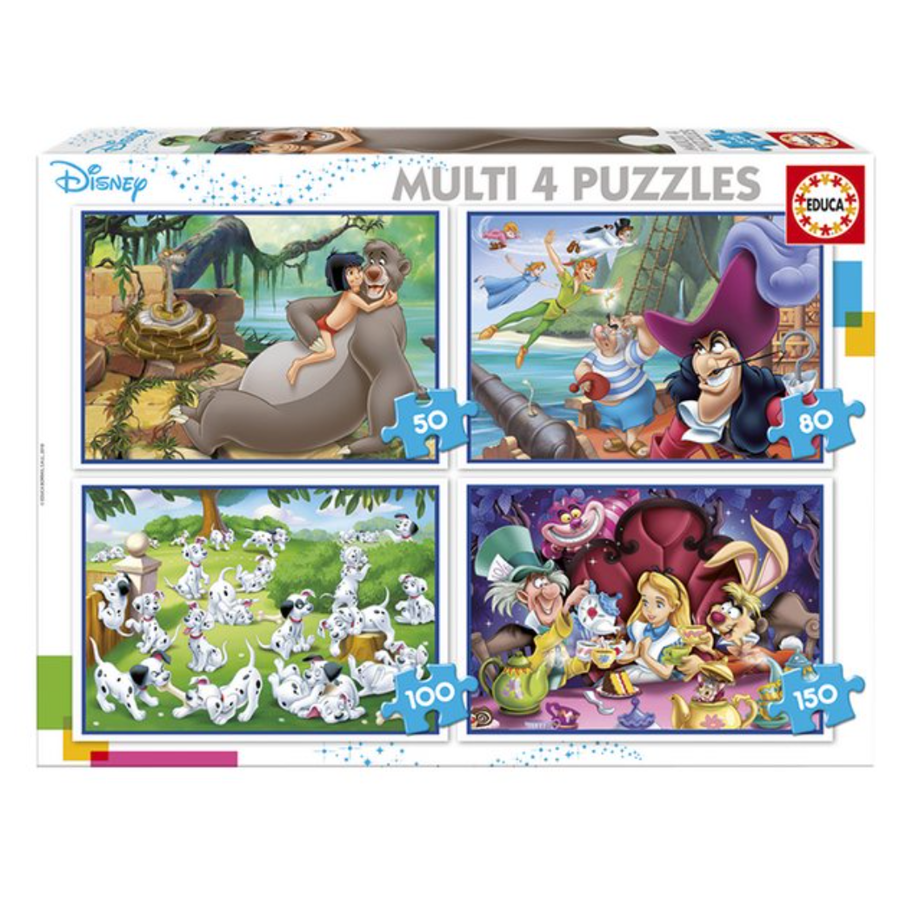 Classiques Disney - 4 puzzles of 50 / 80 / 100 / 150 pieces-1