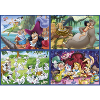 thumb-Disney Klassiekers - 4 puzzels van 50 / 80 / 100 / 150 stukjes-2