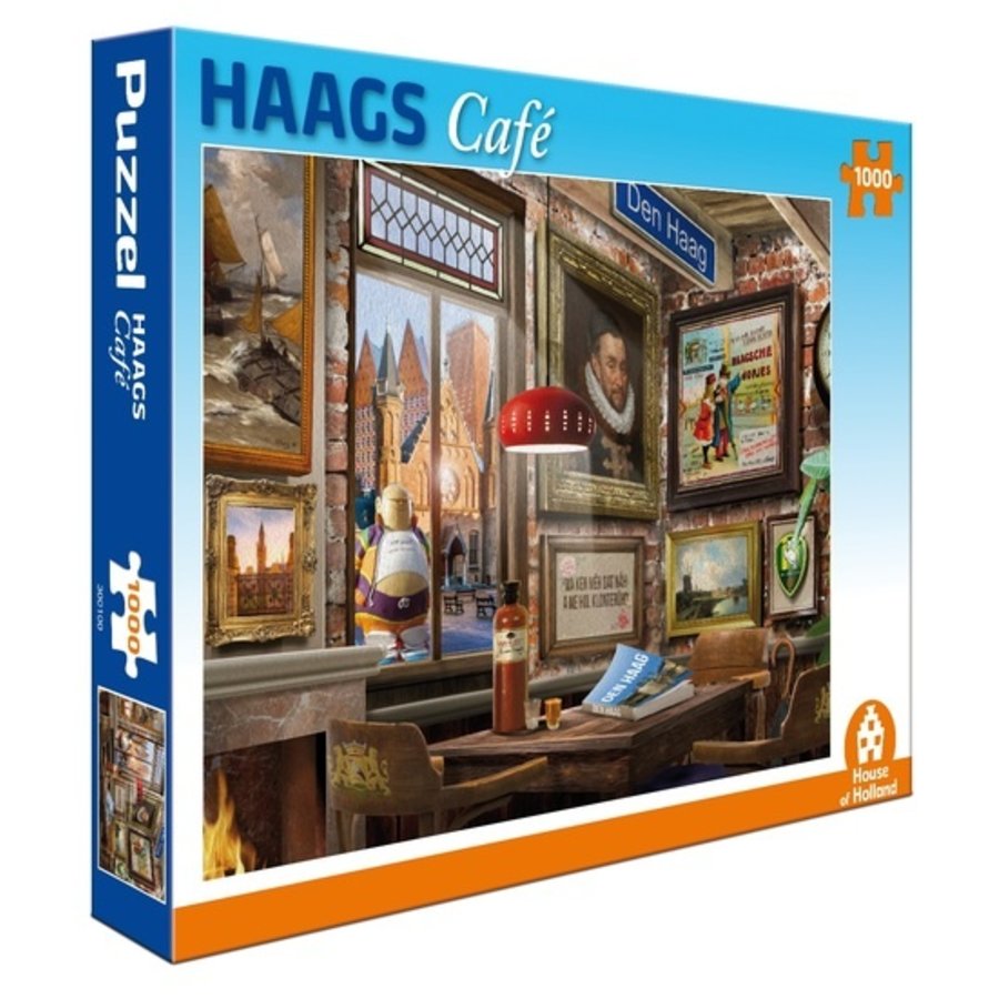 Haags Café - puzzel van 1000 stukjes-1