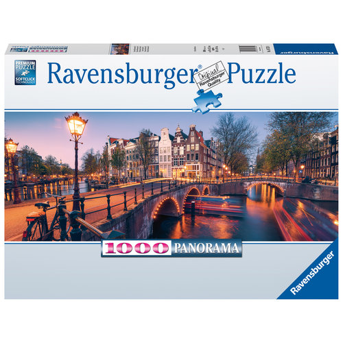  Ravensburger Evening in Amsterdam - 1000 pieces panorama 