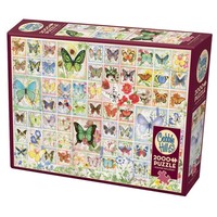 thumb-Papillons et fleurs - puzzle de 2000 pièces-2