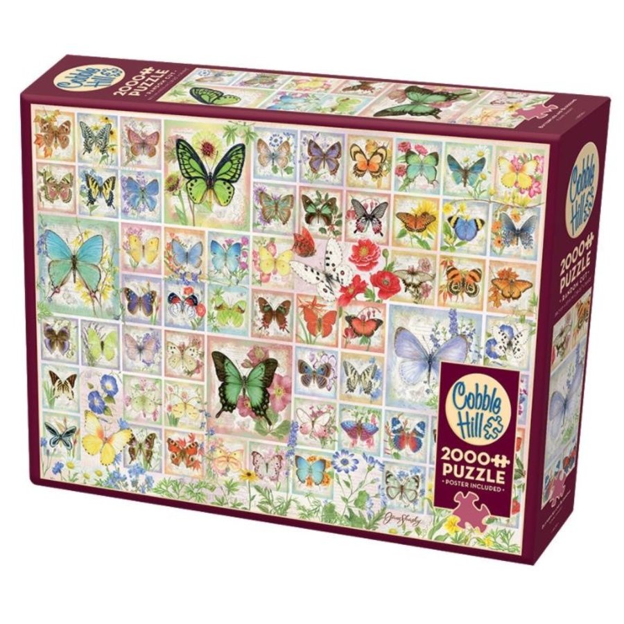 Butterflies and Blossoms - puzzle of 2000 pieces-2