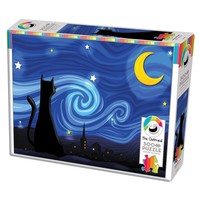 thumb-Mrowwy Night - puzzel van 500 XL stukjes-2