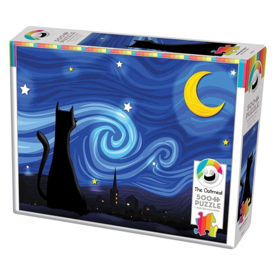 Mrowwy Night - puzzel van 500 XL stukjes-2