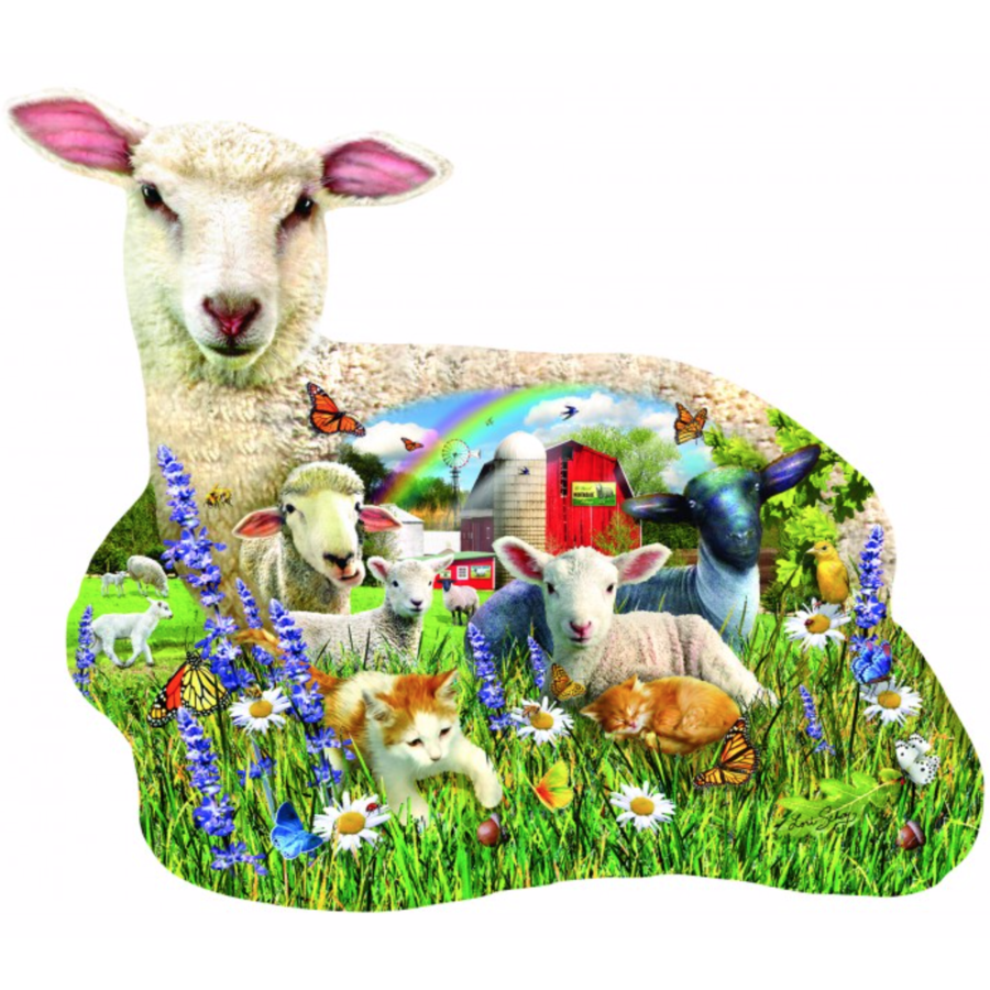 Lamb Shop  - jigsaw puzzle of 1000 pieces-1