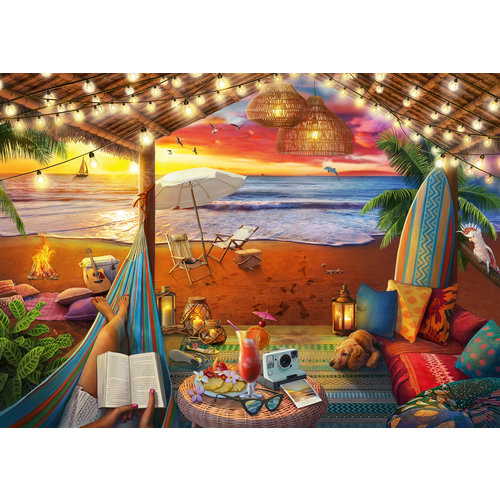  Ravensburger Coucher de soleil sur la plage - 500 pièces XL 