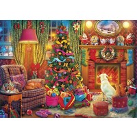 thumb-Festive Fireside - jigsaw puzzle of 1000 pieces-2