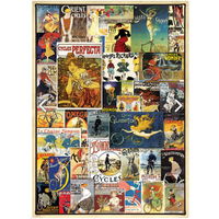thumb-Vintage Fiets Posters - puzzel van 1000 stukjes-2
