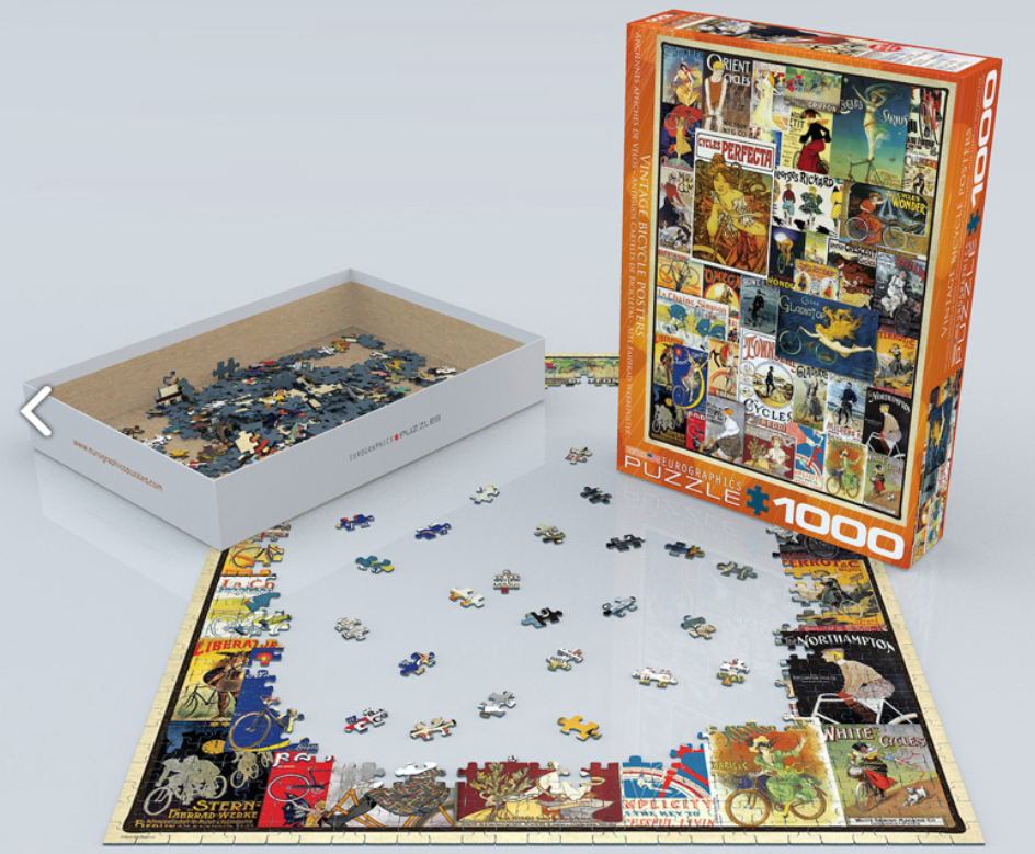 Eurographics 1000 Piece Jigsaw Puzzle Vintage Posters EG60000769 for sale online 