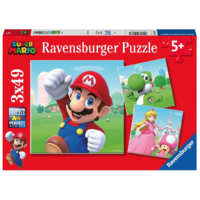 Super Mario  - 3 puzzles of 49 pieces