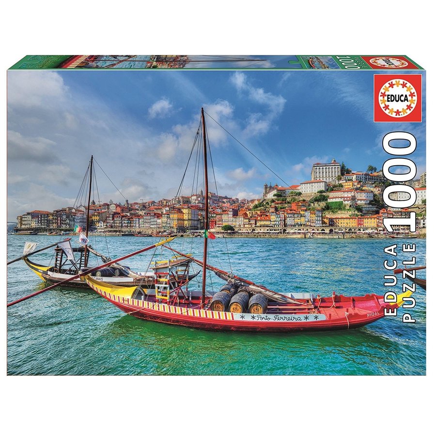 Bateaux Rabelo, Porto - puzzle de 1000 pièces-2