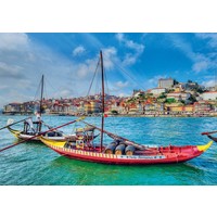 thumb-Bateaux Rabelo, Porto - puzzle de 1000 pièces-1