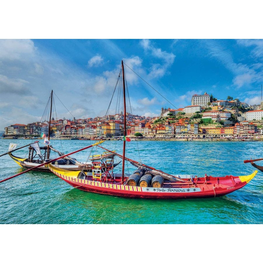 Bateaux Rabelo, Porto - puzzle de 1000 pièces-1