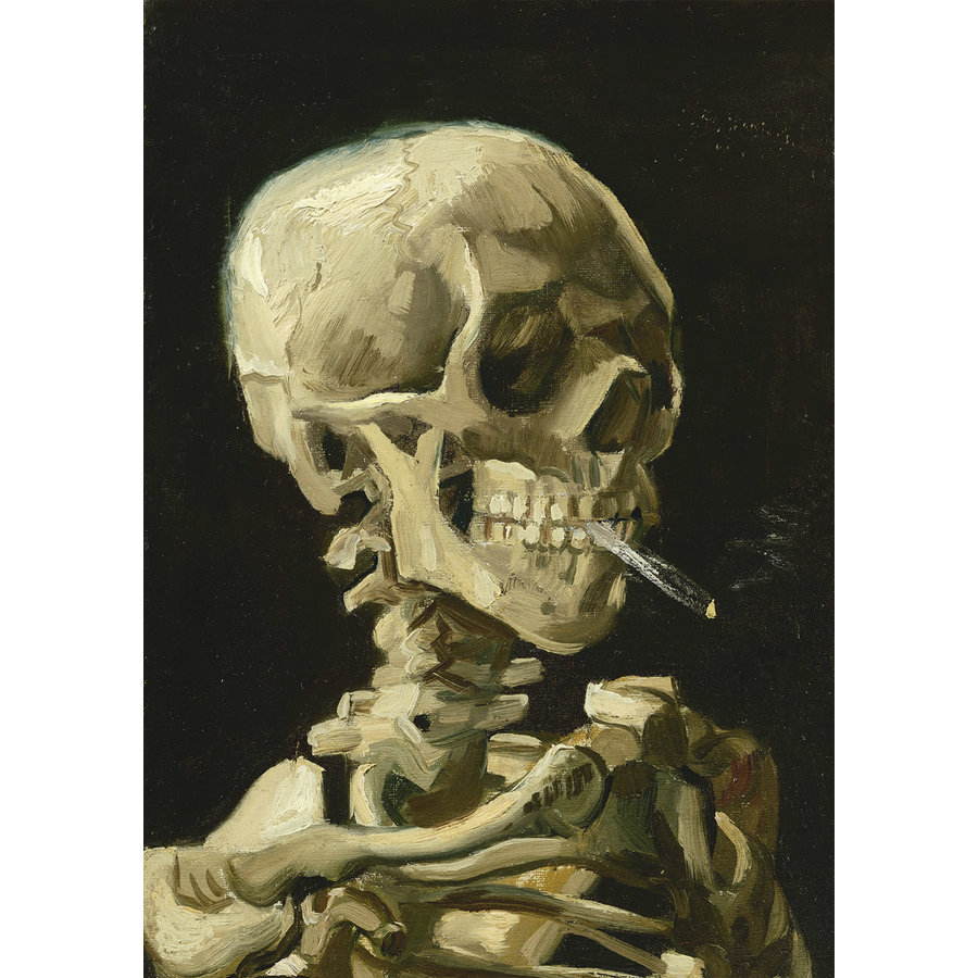 Vincent Van Gogh - Tête d'un squelette avec une cigarette allumée, 1886 - 1000 pieces-1