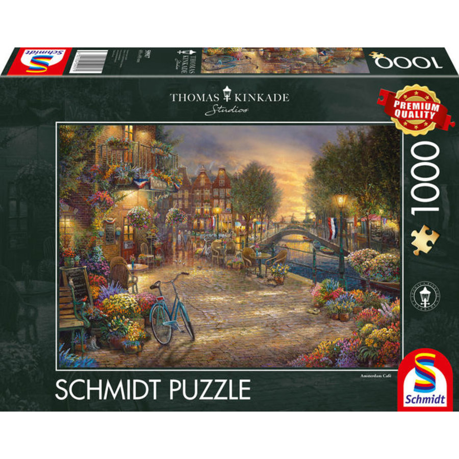 Amsterdam  - Thomas Kinkade - jigsaw puzzle of 1000 pieces-1