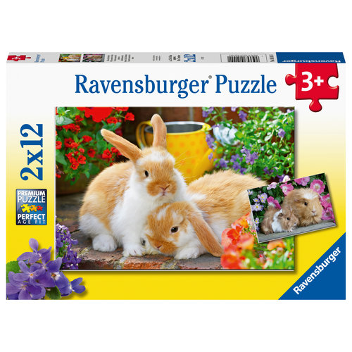  Ravensburger Cuddle time - 2 x 12 pieces 