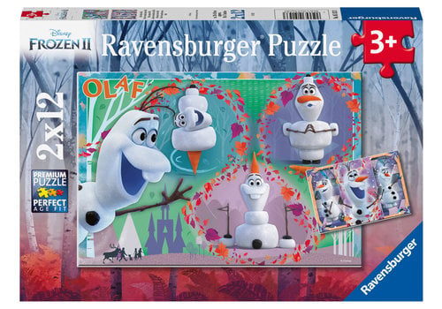  Ravensburger Frozen 2 - Olaf - 2 x 12 stukjes 