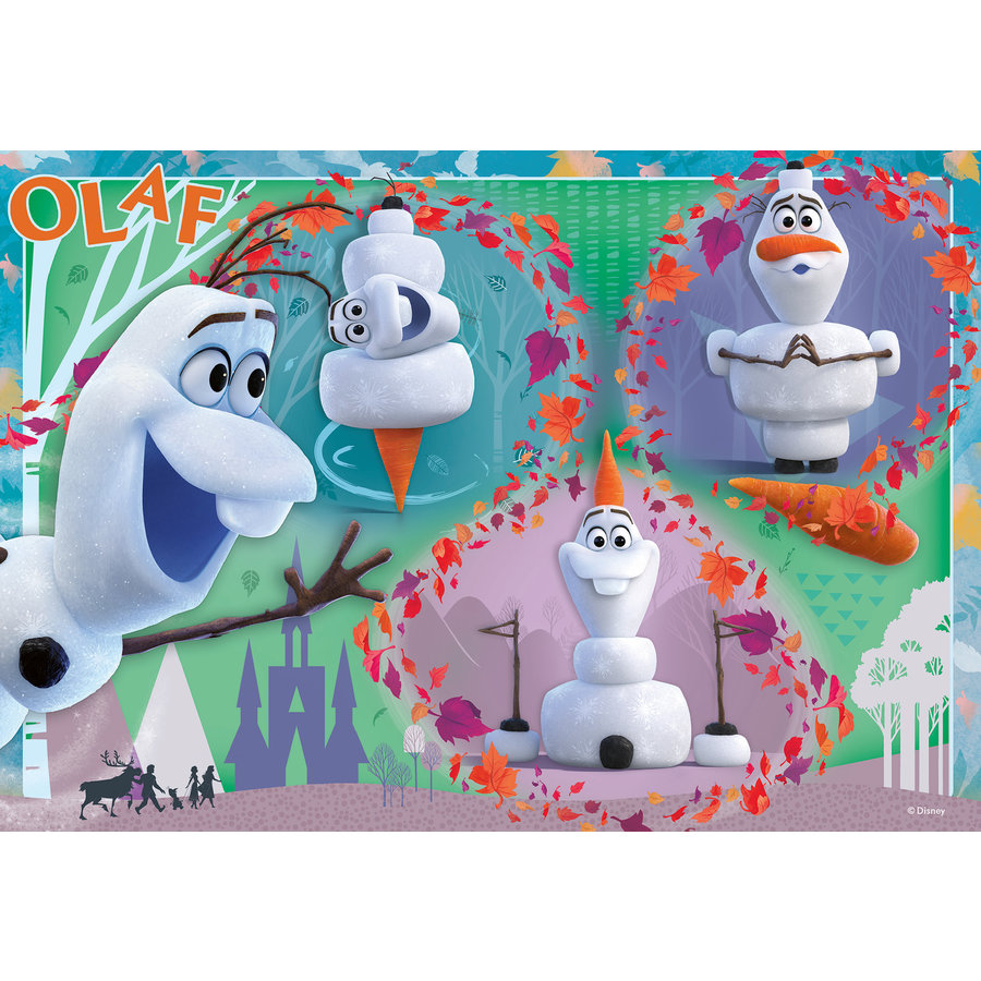 Frozen 2 - Olaf - 2 puzzels van 12 stukjes-2