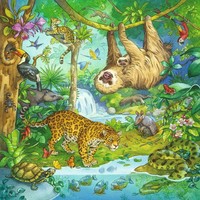 thumb-In het oerwoud - 3 puzzels van 49 stukjes-2