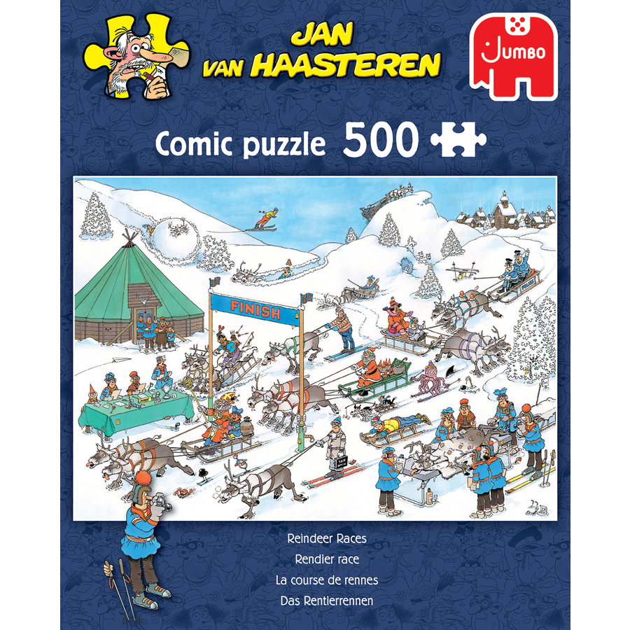 Rendier Race - Jan van Haasteren - puzzel van 500 stukje-1