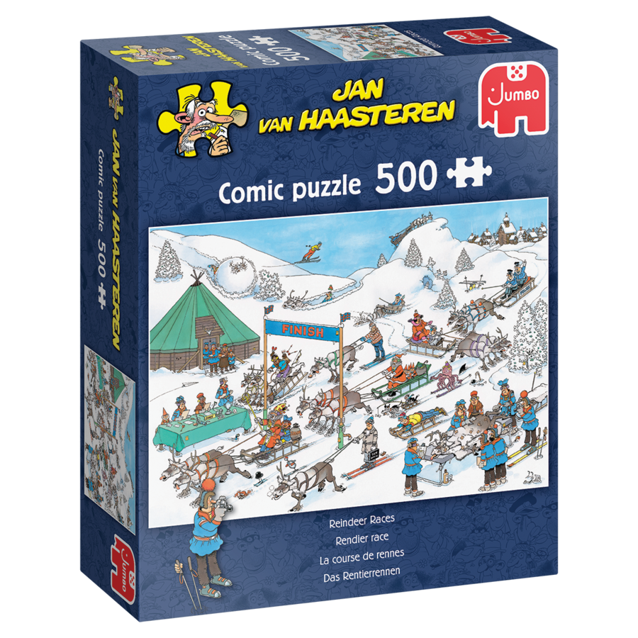 La course des rennes -  Jan van Haasteren - puzzle de 500 pièces-2