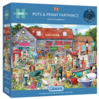 thumb-Pots & Penny Farthings - jigsaw puzzle of 1000 pieces-1