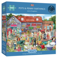 thumb-Pots & Penny Farthings - puzzel van 1000 stukjes-1